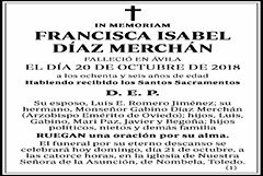 Francisca Isabel Díaz Merchán